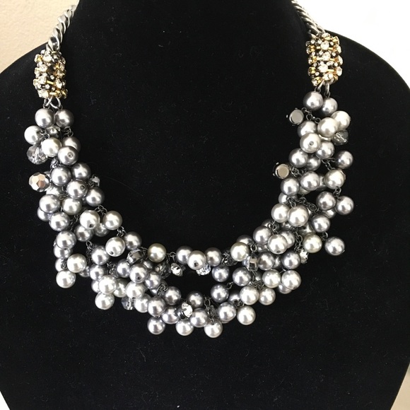Isadora Pearl Bib Necklace - Picture 1 of 4